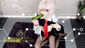 【マシュ・キリエライト】Fateマシュのパイパンまんこにキュウリズブリ!腰ビクン浮かせグチュピストンで潮吹きガクガク絶頂♥