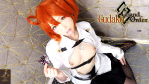 【ぐだ子】ぐだ子レイヤーパイパンまんこ膝下げ三本指ズボズボ手マン愛液ダラダラ絶頂痙攣