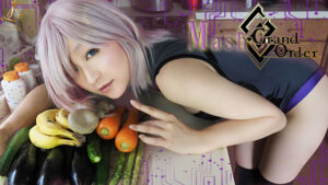 【マシュ・キリエライト】マシュのパイパンオマンコにトマト押し込み産卵絶頂!アスパラクリピストン&バナナ膣ゴリゴリで愛液飛び散り潮吹きビクビク!!