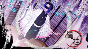 【胡蝶しのぶ】胡蝶しのぶコス股縄オナニー絶頂!パイパンまんこ縄食い込み腰振り結び目グリグリ痙攣イキ潮吹き連発♥