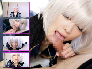 【ジャンヌ・ダルク〔オルタ〕】黒ドレス邪ンヌ跪きチンポ舐め!唾液泡立ちバキュームフェラで口内ドクドク射精!