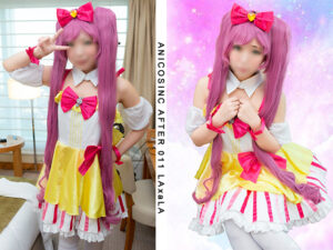 【真中らぁら】プリパラ真中らぁら衣装でパンツずらしオマ●コ指オナニー絶頂!両手フェラチ●ポ濡れマンコ生挿入着衣中出しピストン♥