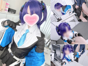 【早瀬ユウカ】ブルアカユウカコスで困惑手袋手コキフェラ!おねだり立ちバック生中出し連発2回戦