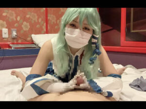 【東風谷早苗】巫女早苗のデカ尻股間圧迫、手袋ヌルヌルチ●ポシコ!アヘ顔煽りドクドクザーメン手袋まみれ射精祭り