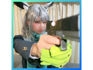 【砂狼シロコ】ドス声シロコの罵倒手コキ&靴下足コキ悶絶!パンツずらし騎乗位絶頂連発後、バック生中出し孕ませ