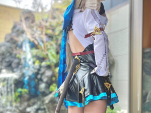 【リネット】リネット黒タイツ越し愛撫でオマンコ濡れまくり!窓際立ちバック潮吹き中出し後ベッドでタイツ破り連続絶頂ピストン!