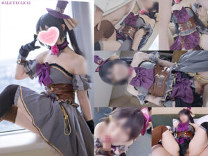 【三峰結華】アンティーカ衣装三峰結華のパイパンオマ●コ連続中出し!爆乳揺らしだいしゅきホールド子宮ドクドク、騎乗位バック正常位絶頂連発♥