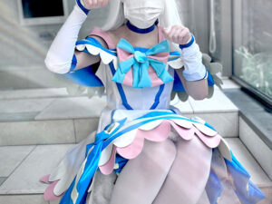 【キュアニャミー】キュアニャミーコスでスパッツ素股汁シミ拡大!穴開けディルド潮吹き痙攣から生チンポ膣奥中出し絶頂!