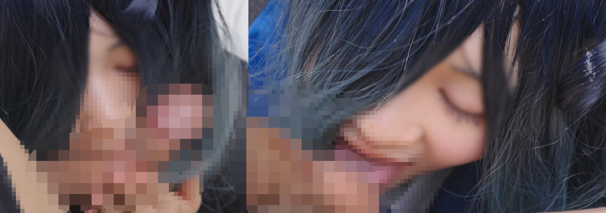 【天童アリス】インタビュー中アリスにチンポ露出!上目遣い手コキ玉舐めフェラで大量... サンプル画像2