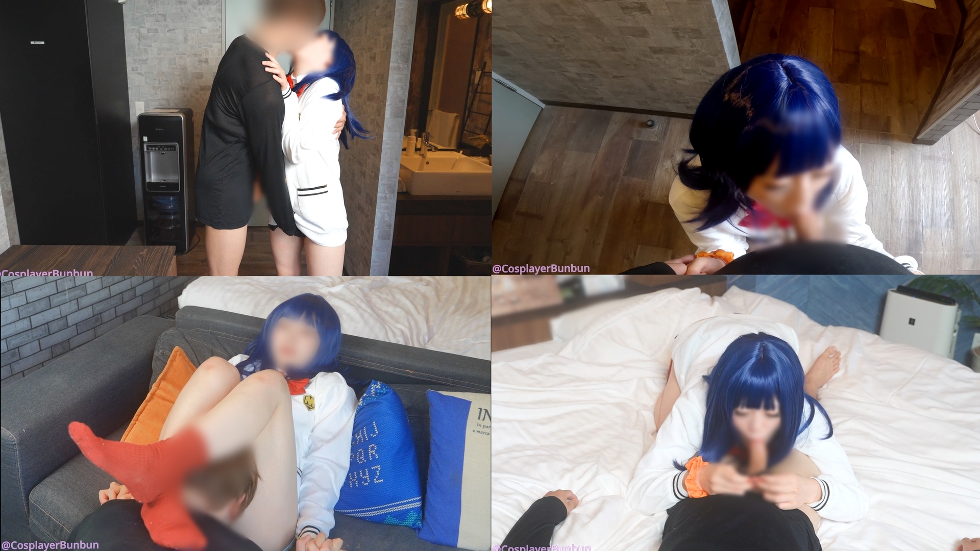 【宝多六花】宝多六花コスむちボディが喉奥イラマ涎ダラでチンポ脈打たせ!ゴムオマン... サンプル画像1