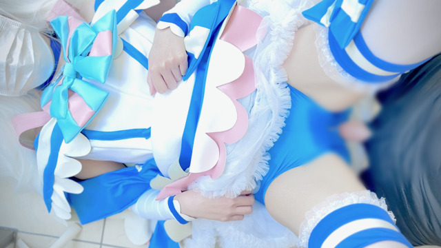 【キュアニャミー】キュアニャミーコスでスパッツ素股汁シミ拡大!穴開けディルド潮吹... サンプル画像2