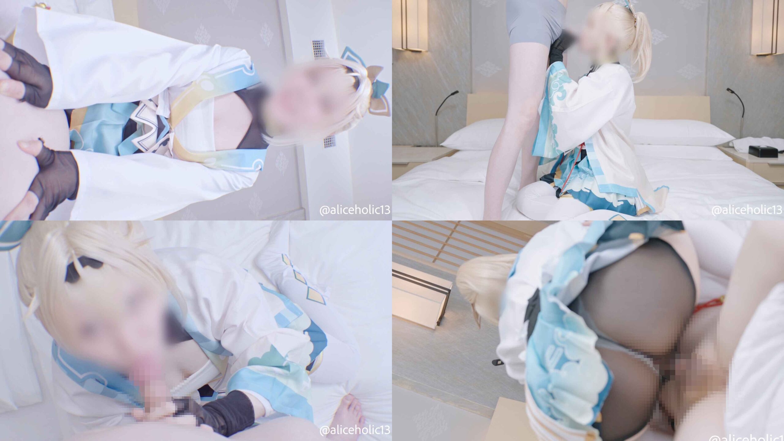 【風真いろは】風真いろはコス爆乳パツパツ乳首透け生ハメ!メスガキ煽り騎乗位から逆... サンプル画像2