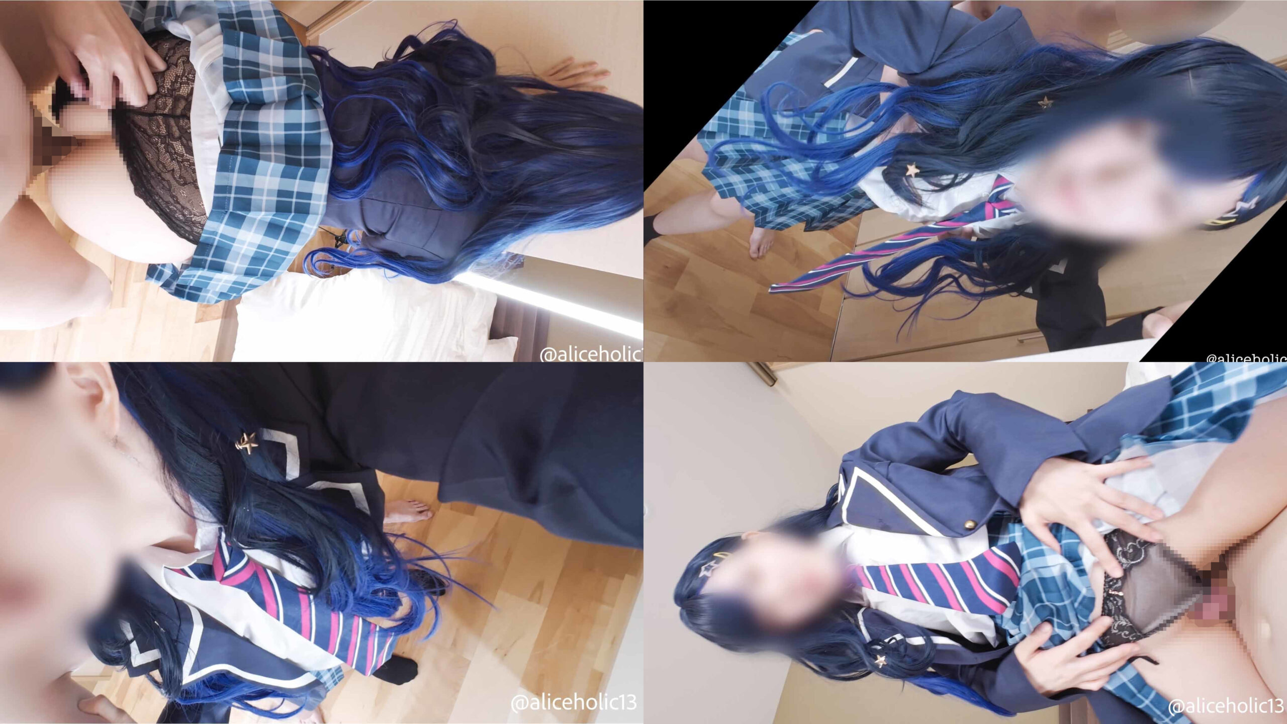 【白石杏】白石杏レイヤーお持ち帰り黒パンツずらしパイパン生ハメ!騎乗位腰振り潮吹... サンプル画像2