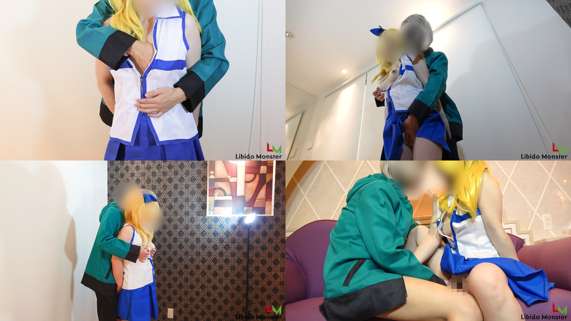 【ルーシィ・ハートフィリア】金髪Hカップルーシィ後ろ鷲掴み爆乳揉み指マン愛液垂ら... サンプル画像1