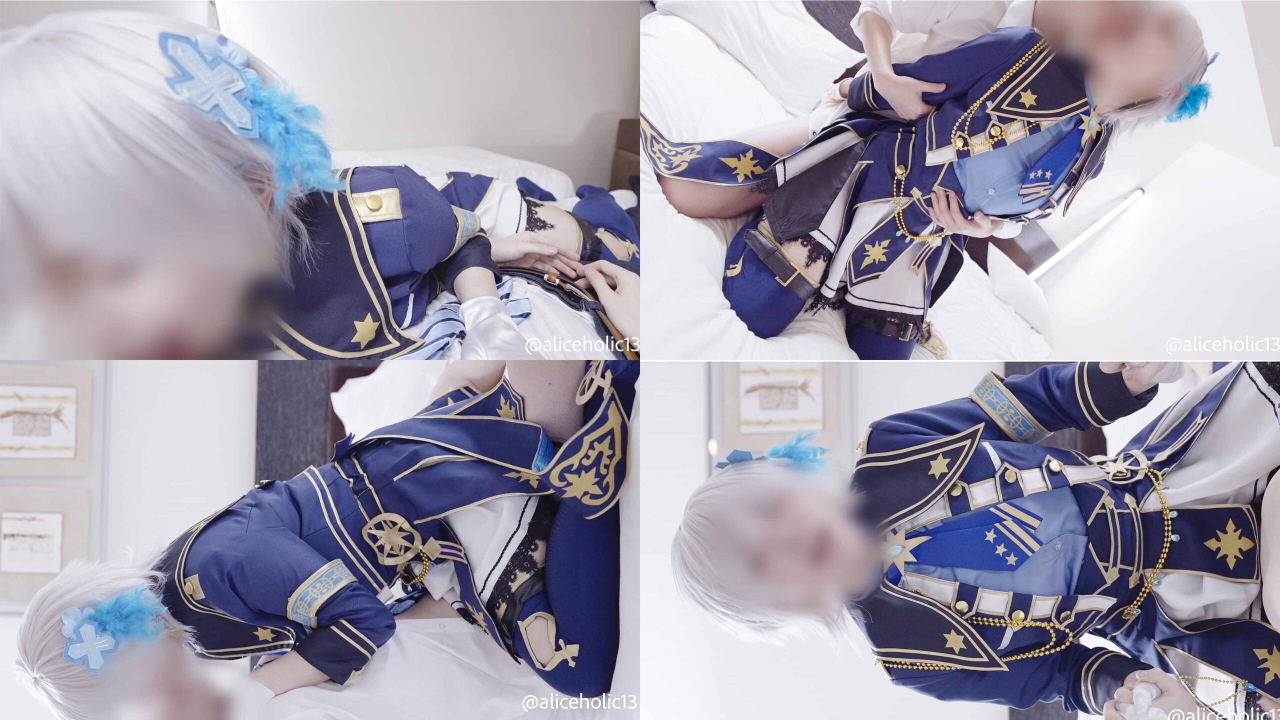 【アナスタシア】アーニャの張りつき衣装でPベッド押し倒し!パンツ擦りフェラ喉奥責... サンプル画像2