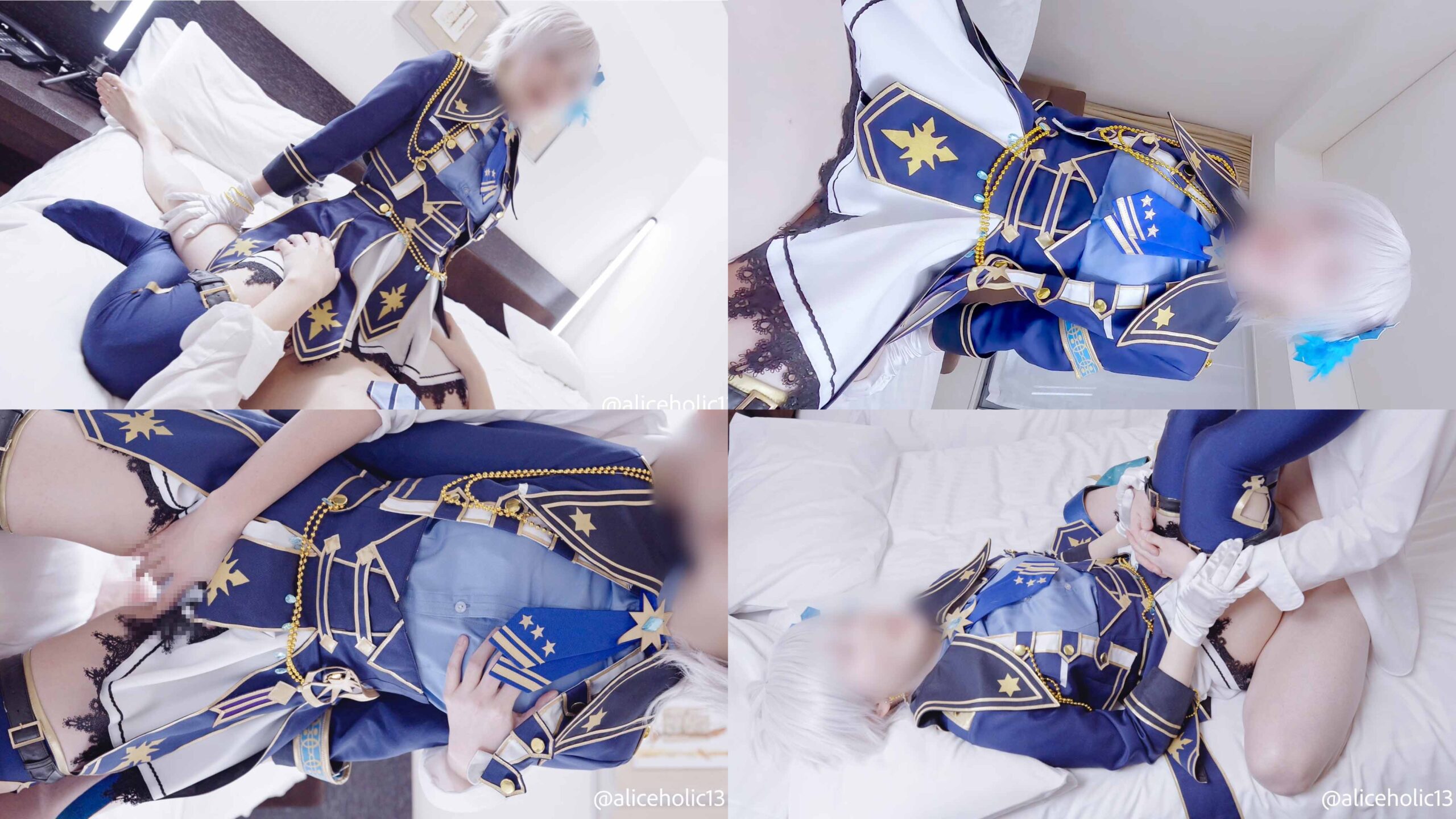 【アナスタシア】アーニャの張りつき衣装でPベッド押し倒し!パンツ擦りフェラ喉奥責... サンプル画像3