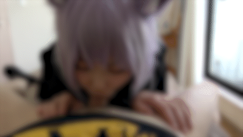 【猫又おかゆ】ノーブラ巨乳猫又おかゆが男宅直行!喉奥イラマよだれフェラから生中出... サンプル画像1