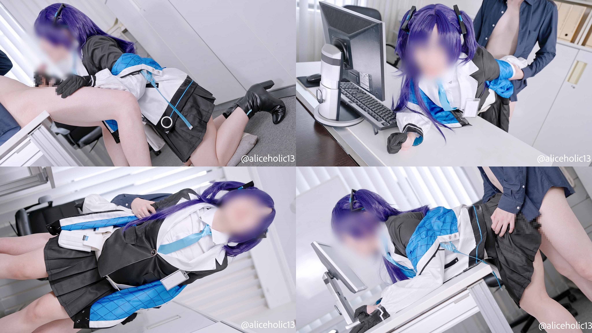 【早瀬ユウカ】ブルアカユウカコスで困惑手袋手コキフェラ!おねだり立ちバック生中出... サンプル画像2