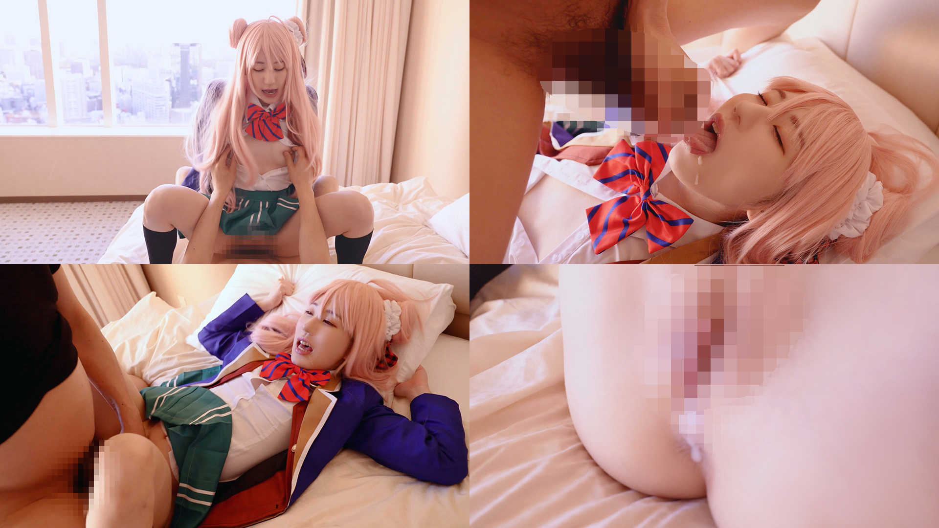 【松坂さとう】松坂さとう制服指マンで潮吹き絶頂!パイパンマンコ生ピストン痙攣イキ... サンプル画像3