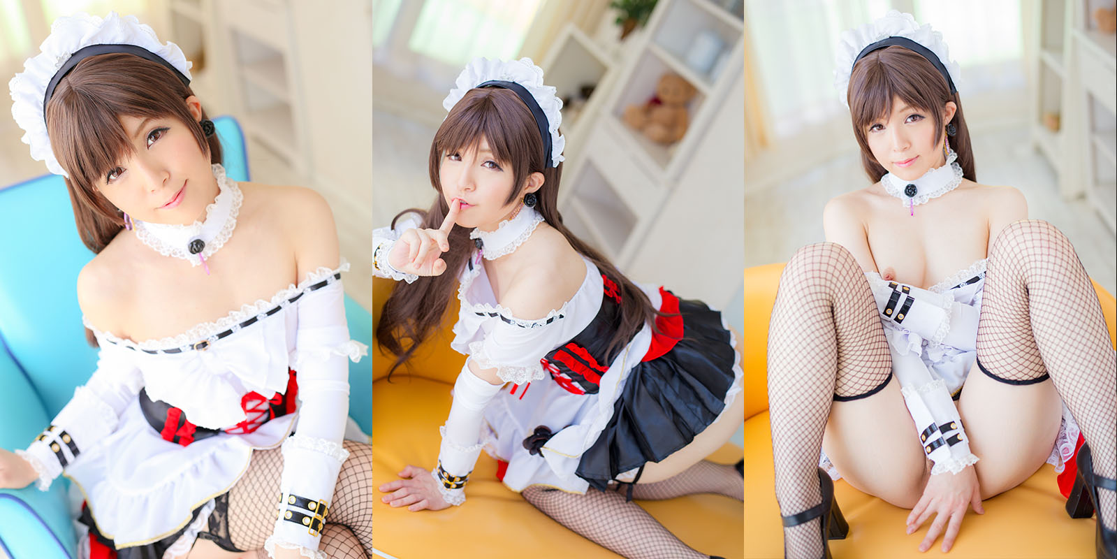 【新田美波】メイド新田美波の涎ダラ喉奥フェラ!M字開脚オマンコ生ハメ失禁痙攣中出... サンプル画像1