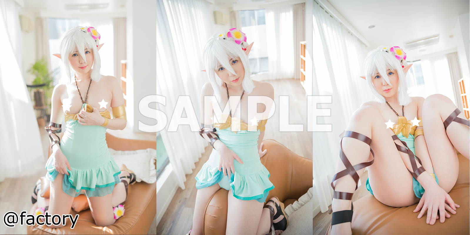 【コッコロ】水着コッコロちっぱい丸出し乳首コリコリ!ローターオマンコ挿入グチョ濡... サンプル画像2