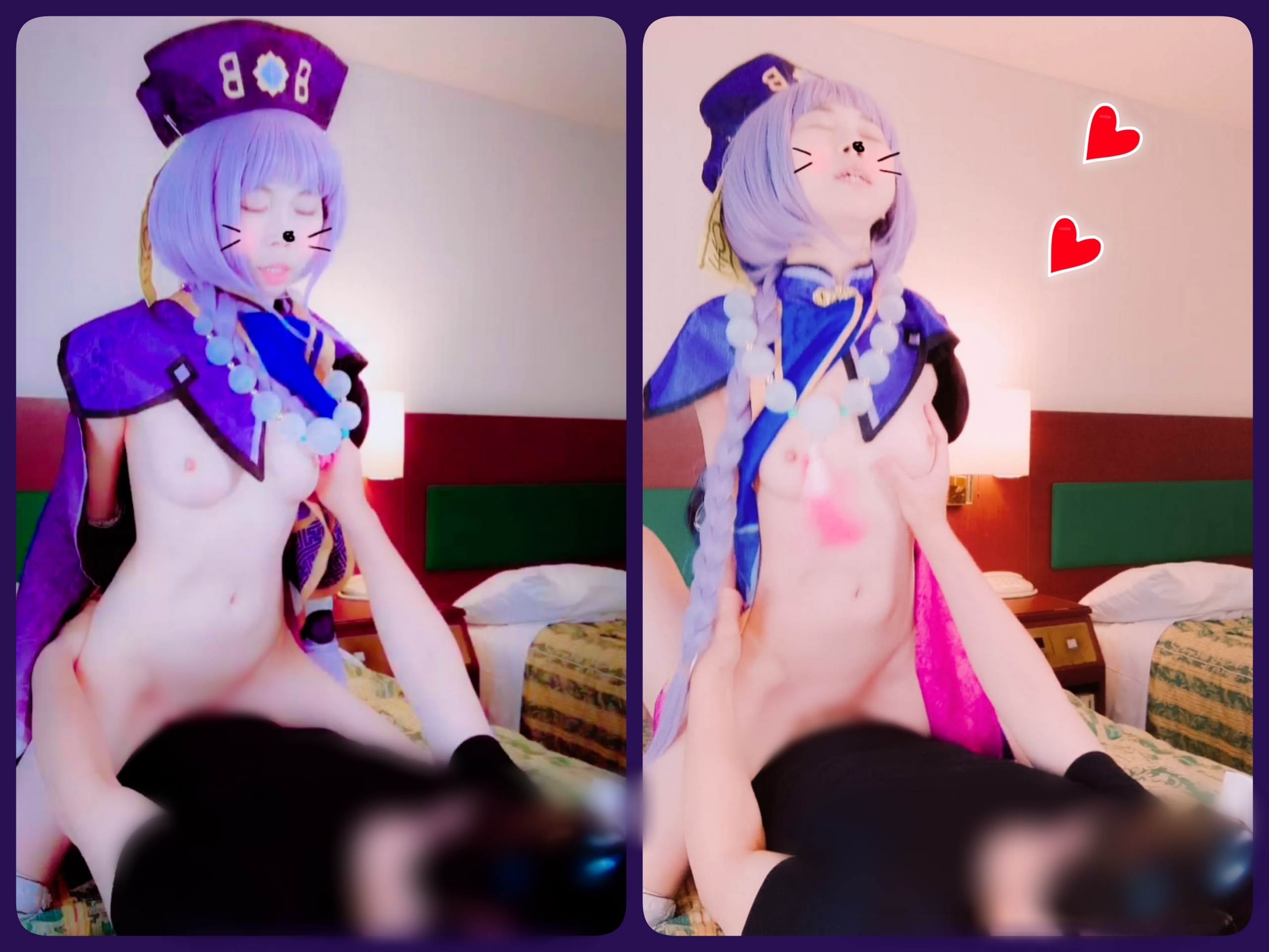 【七七】七七コスちっぱいプルプル騎乗位絶頂イキ狂い!バック崩壊アヘ顔潮吹き中出し... サンプル画像3