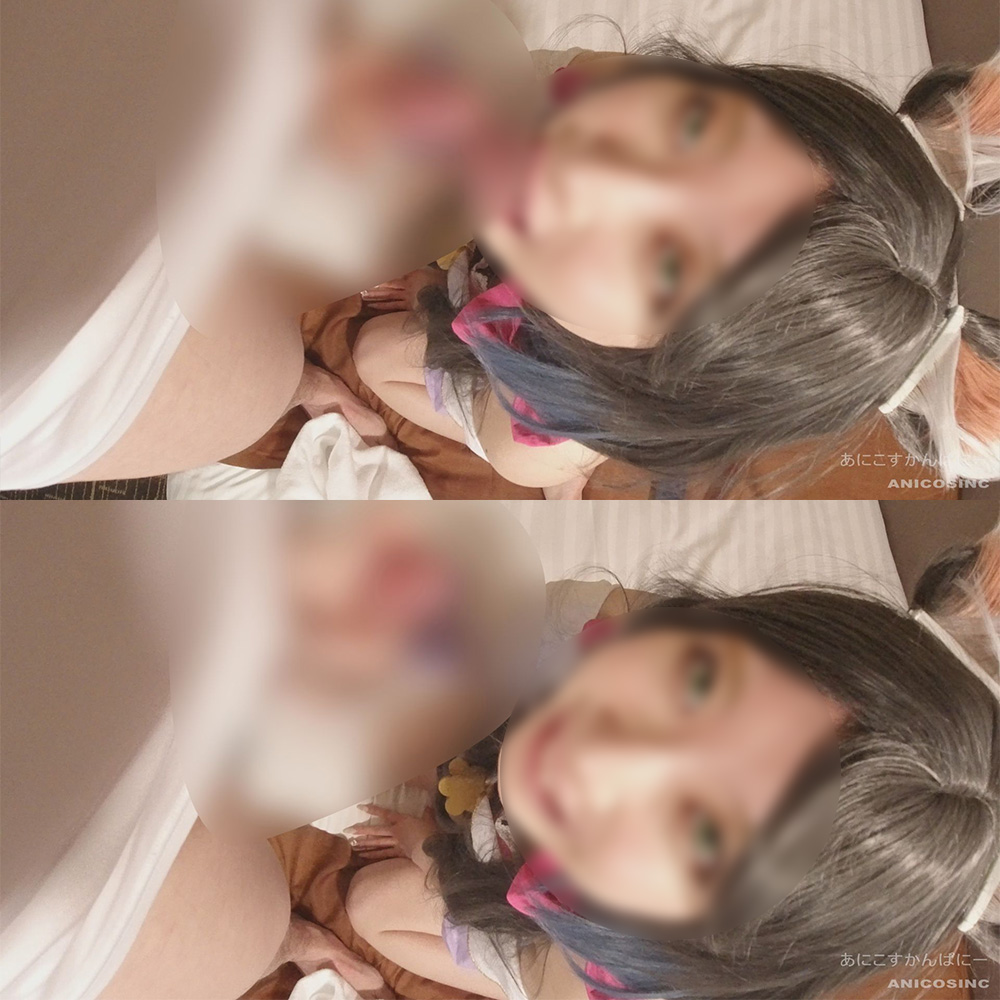 【キャル】水着キャル乳首透けホテル生ハメ!跪きフェラから騎乗位グチョ挿入、バック... サンプル画像1