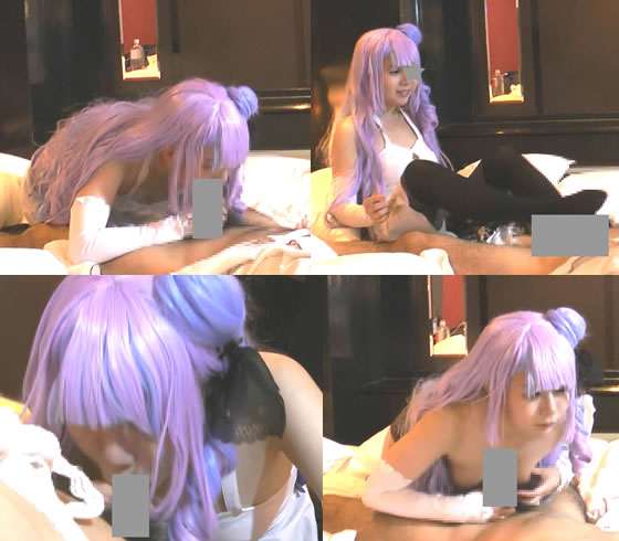 【ユニコーン】ユニコーンコスの女子大生デリヘルがローション手コキとニーソ足コキで... サンプル画像2