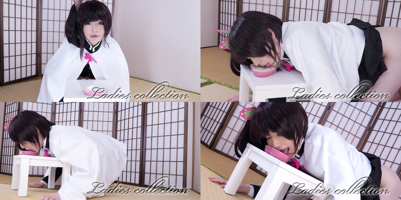 【栗花落カナヲ】鬼滅コス栗花落カナヲ首輪犬奴隷!デカ尻四つん這いザーメン舐め喉奥... サンプル画像2