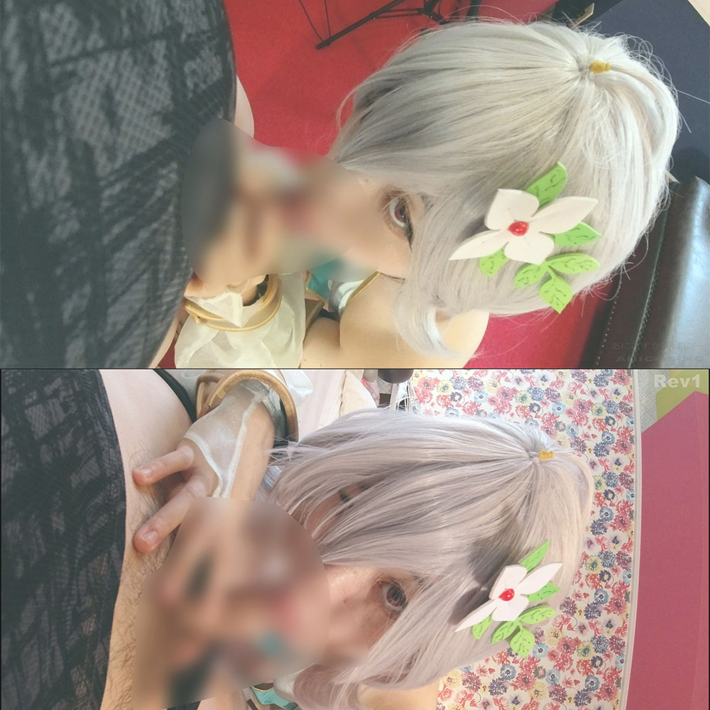 【コッコロ】コッコロ巫女装でちっぱい震わせパイパンオマ●コ掻き回し潮吹きオナニー... サンプル画像2