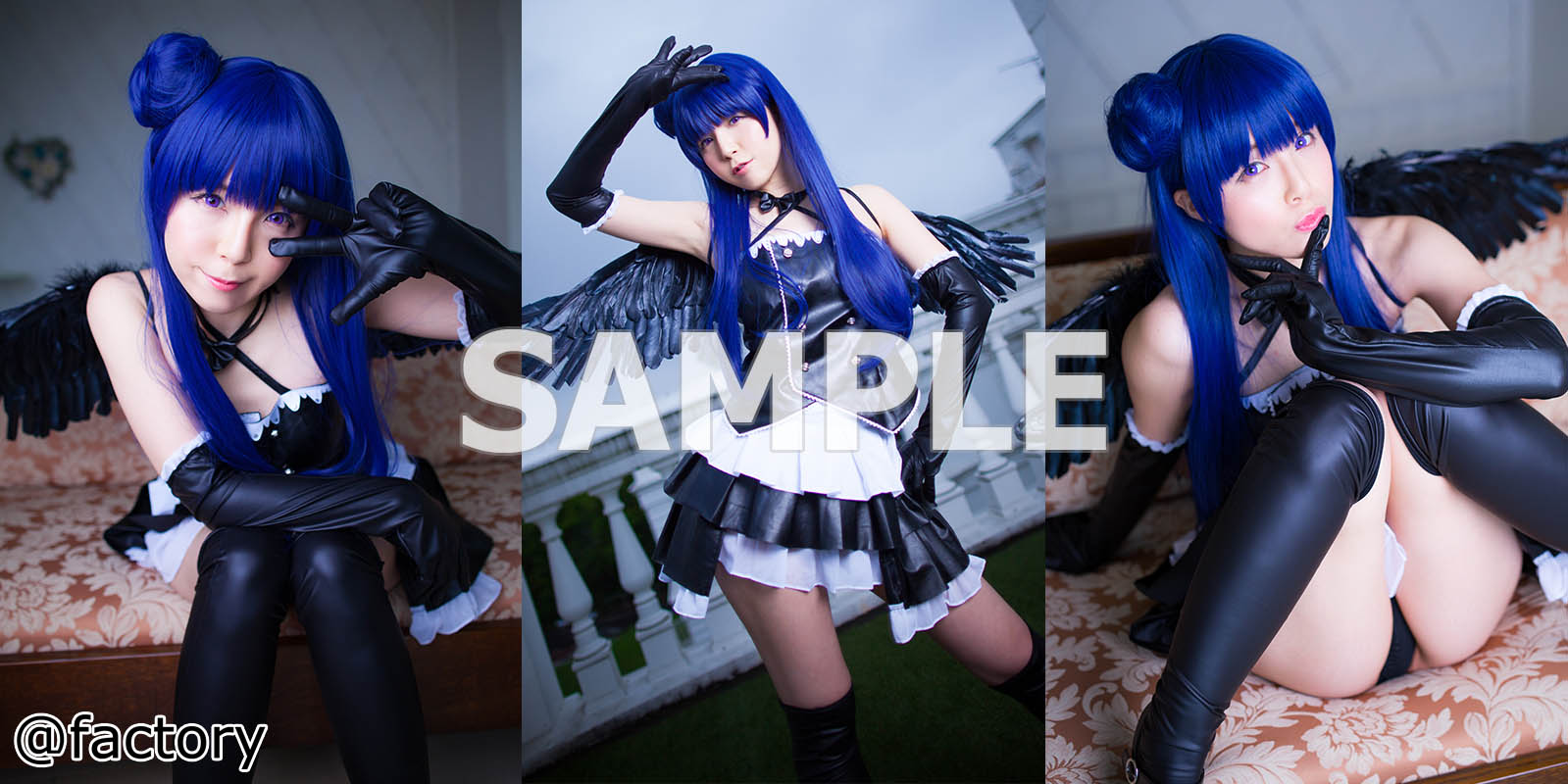 【津島善子】ヨハネ姿善子が黒パンツ越しローター直撃!オマンコビクビク愛液垂らしお... サンプル画像1