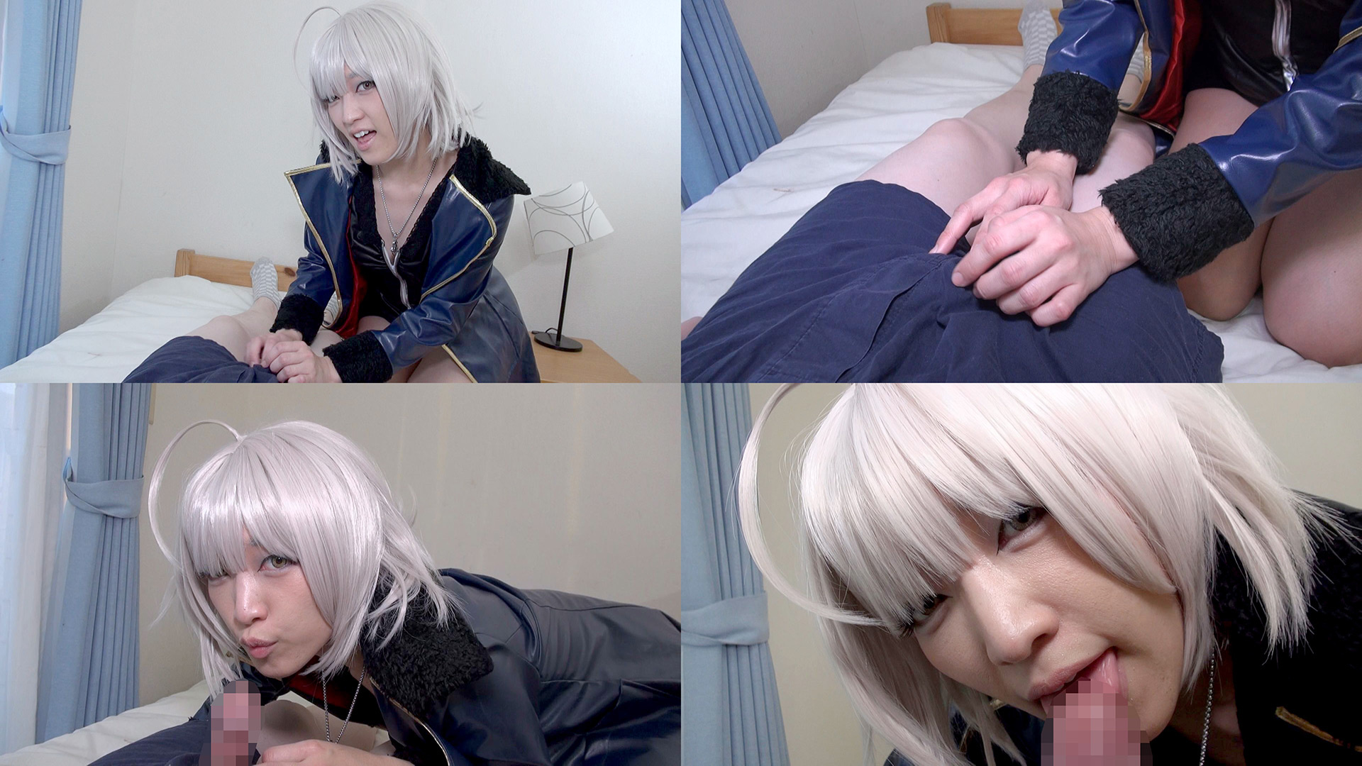 【ジャンヌ・ダルク〔オルタ〕】新宿路地で黒ドレス邪ンヌが涎フェラ手コキ尻肉ズリか... サンプル画像1