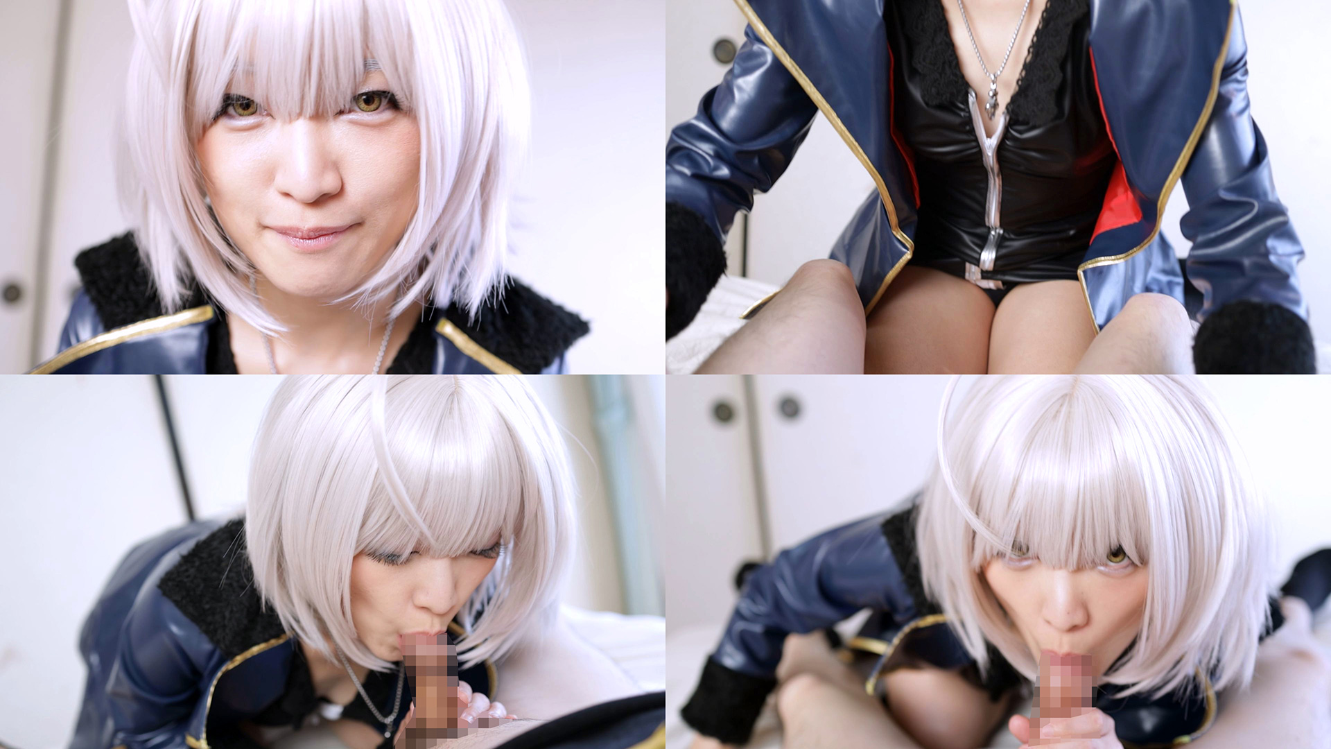 【ジャンヌ・ダルク〔オルタ〕】黒ドレス邪ンヌ跪きチンポ舐め!唾液泡立ちバキューム... サンプル画像1