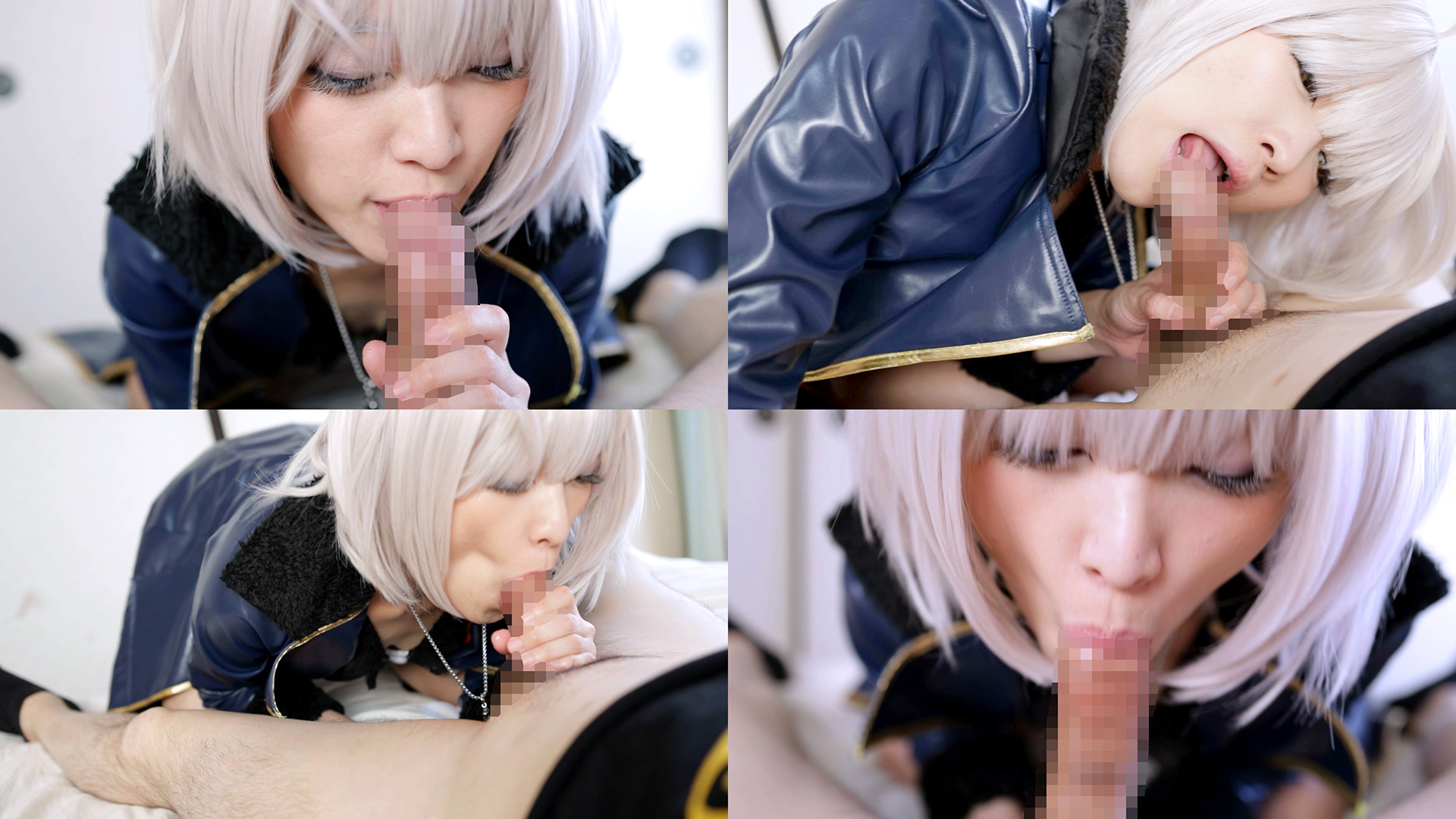 【ジャンヌ・ダルク〔オルタ〕】黒ドレス邪ンヌ跪きチンポ舐め!唾液泡立ちバキューム... サンプル画像3