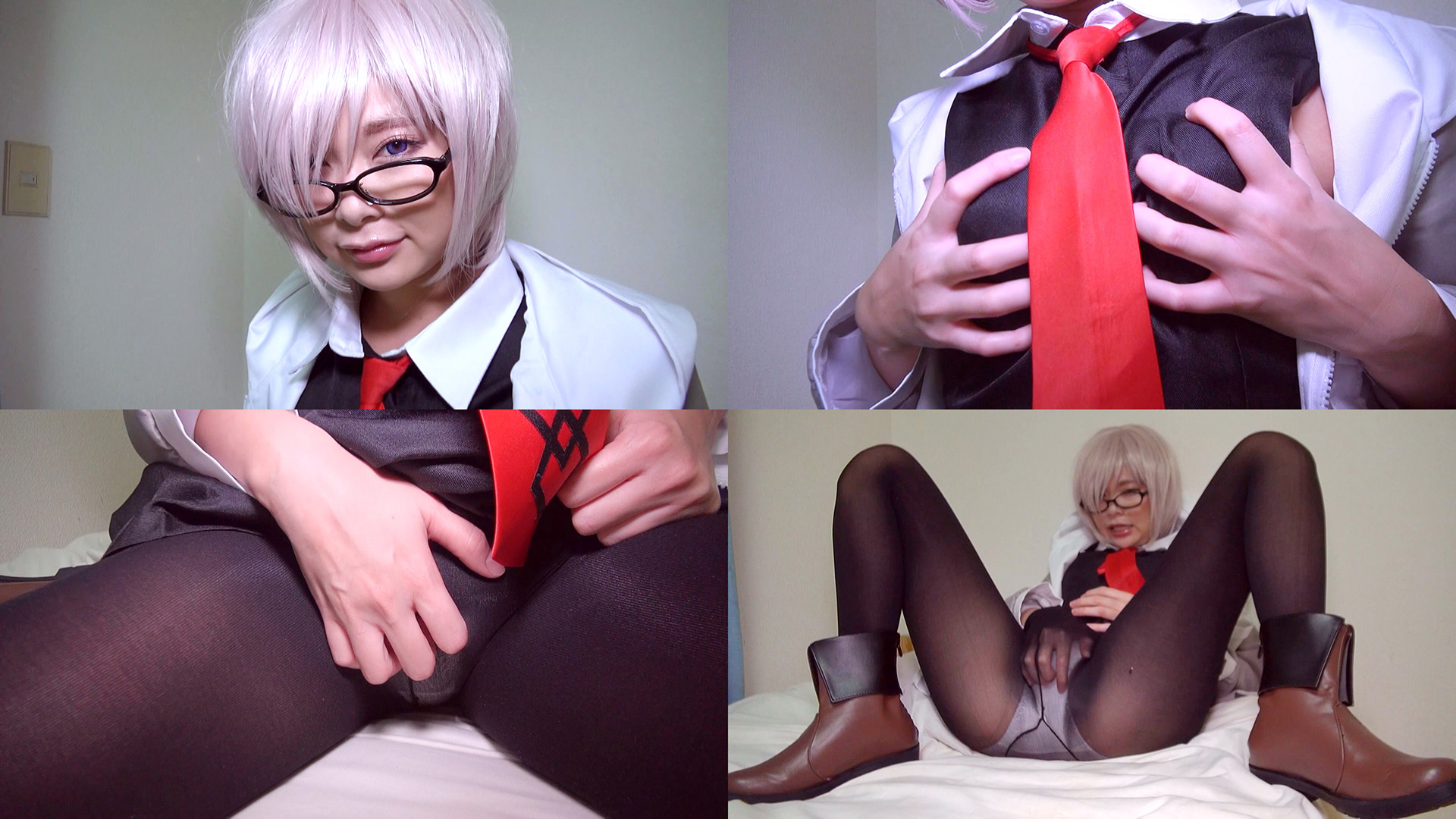 【マシュ・キリエライト】マシュのHカップ爆乳揺らし乳首ギュッつねり!オマ●コ指掻... サンプル画像1