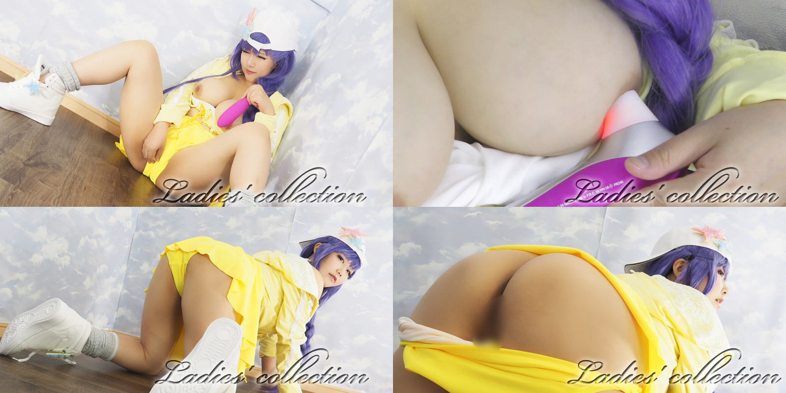 【BB】水着BBのHカップ乳首&パイパンクリをウーマナイザー吸引で潮吹きアヘイキ... サンプル画像1