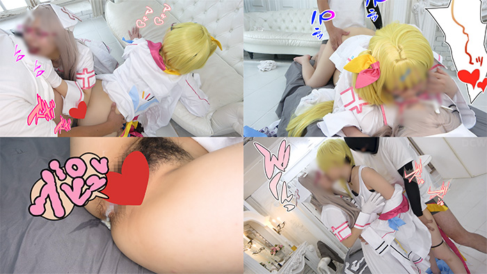 【健屋花那・星川サラ】星川サラ&健屋花那のにじさんじ3P!Wフェラ口内ドピュッ射... サンプル画像2