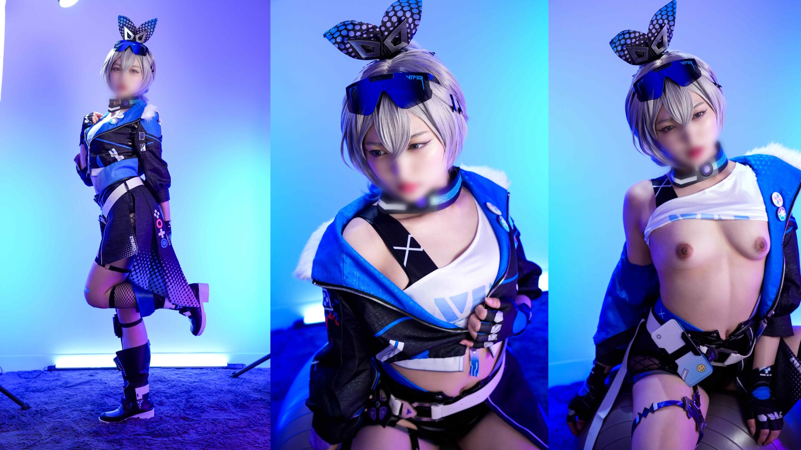 【銀狼】銀狼コス上京レイヤー、出禁絶倫男に個撮オフパコ!パイパンまんこゴム5連戦... サンプル画像1